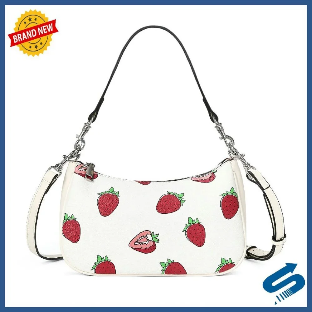 Small Leather Hobo Bag with Removable Straps, 3 Card Slots, Zipper Pouch